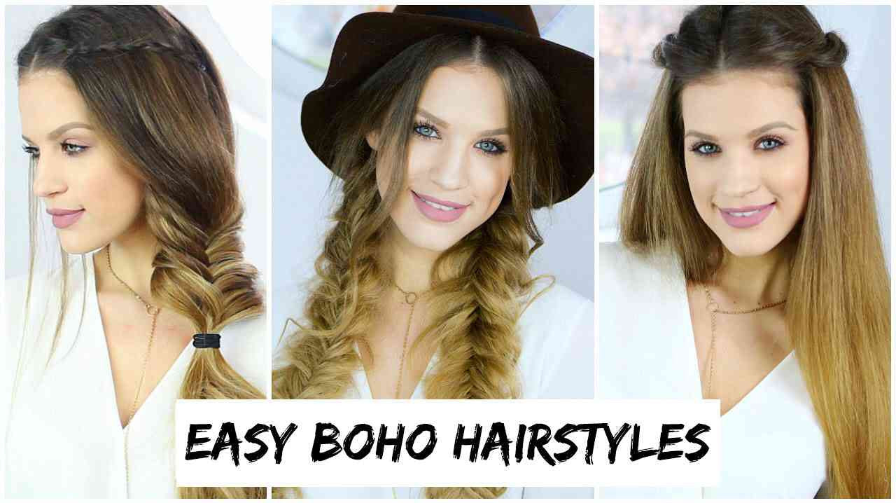 Quick HEATLESS Hairstyles for Fall🍂Boho Hair Tutorial - YouTube