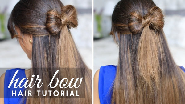 Loose Curls Hair Bow Half-up Tutorial: Step-by-Step Elegance ౨ৎ