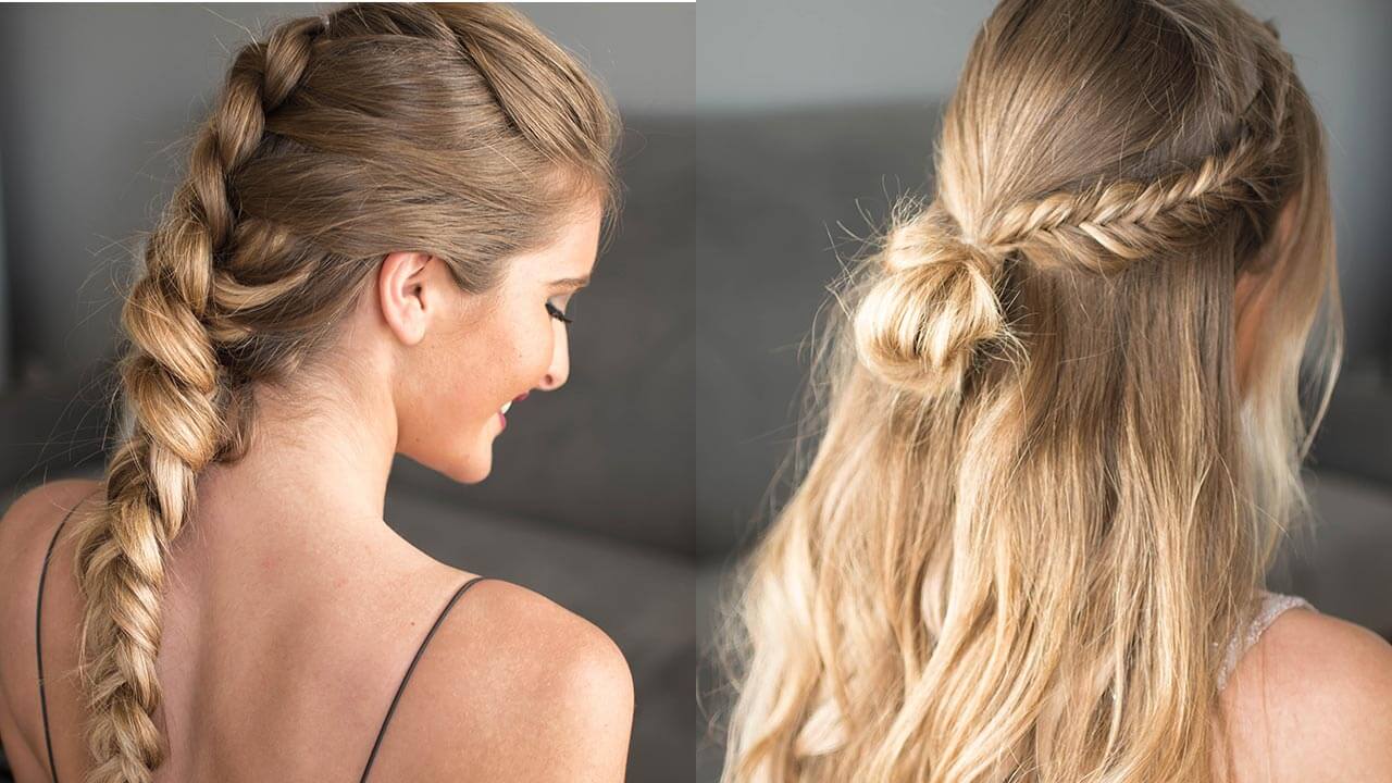 Half Up Rope Braid Hairstyle: Girl Loves Curl - Girl Loves Glam