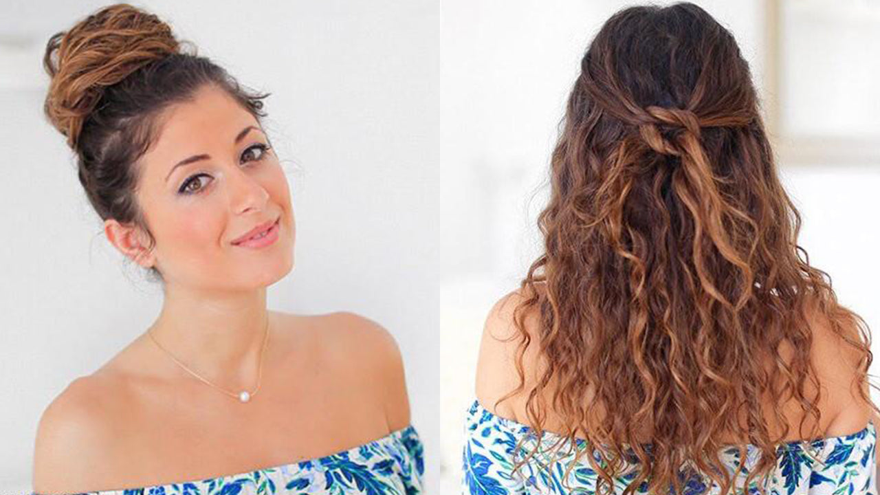 An easy half up braid tutorial for curly hair - Hair Romance