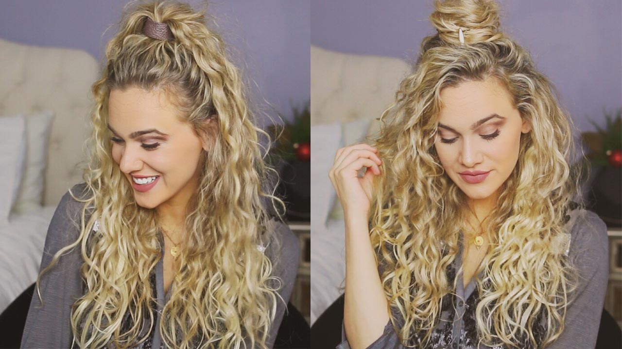 side braid with curls hairstyles