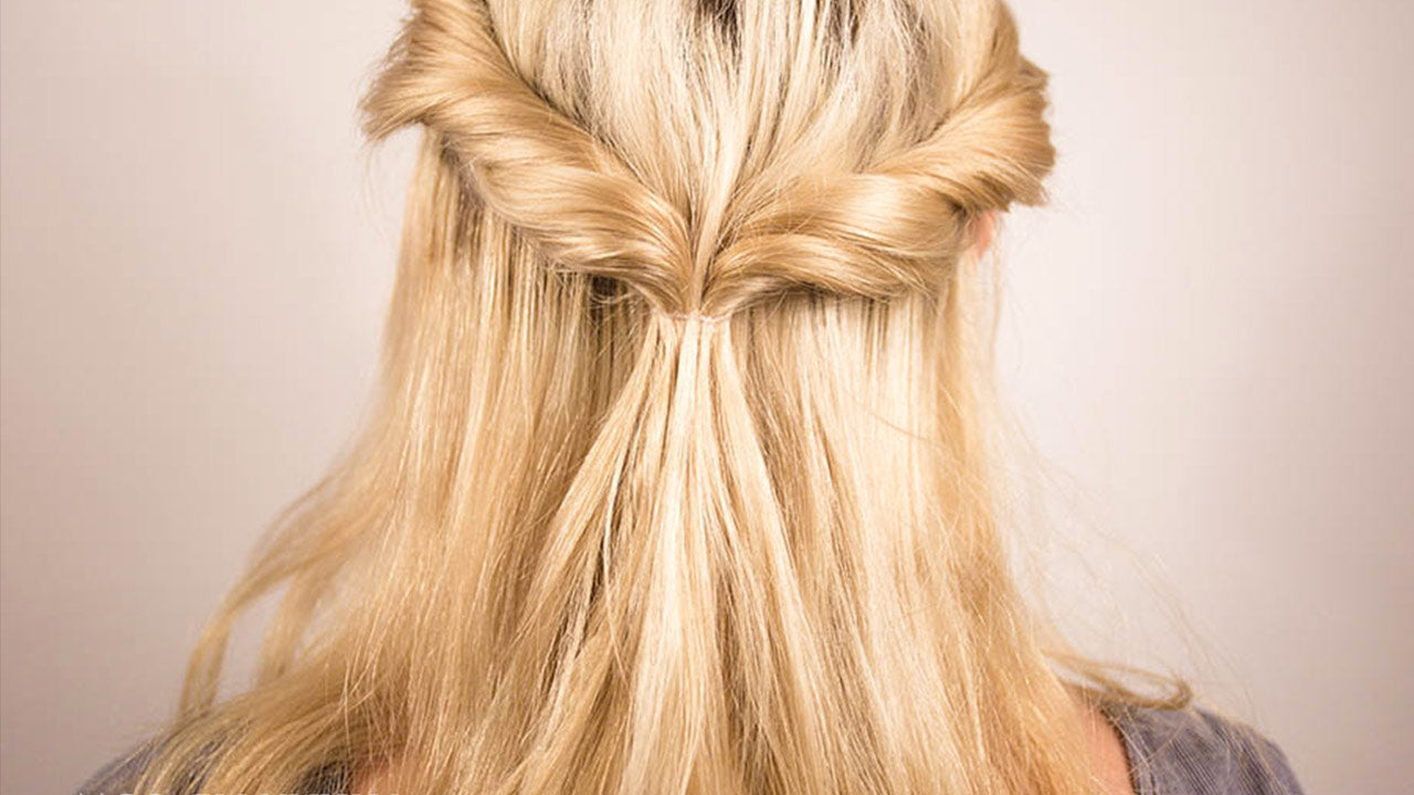 Half-Up Loop Braid - Luxy® Hair | Penteados, Tutoriais de cabelo, Cabelo  bonito