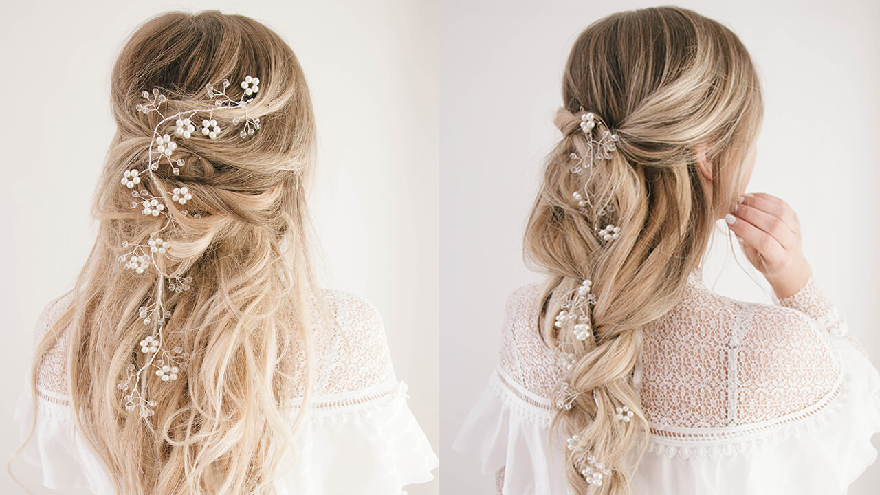 40 Chic Bridal Hairstyles for Your Wedding Day | Bride hairstyles, Wedding  hair down, Long hair styles