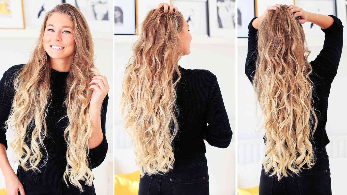 Loose Curls Easy Hair Tutorial For Big Full Length Curls Luxy® Hair 