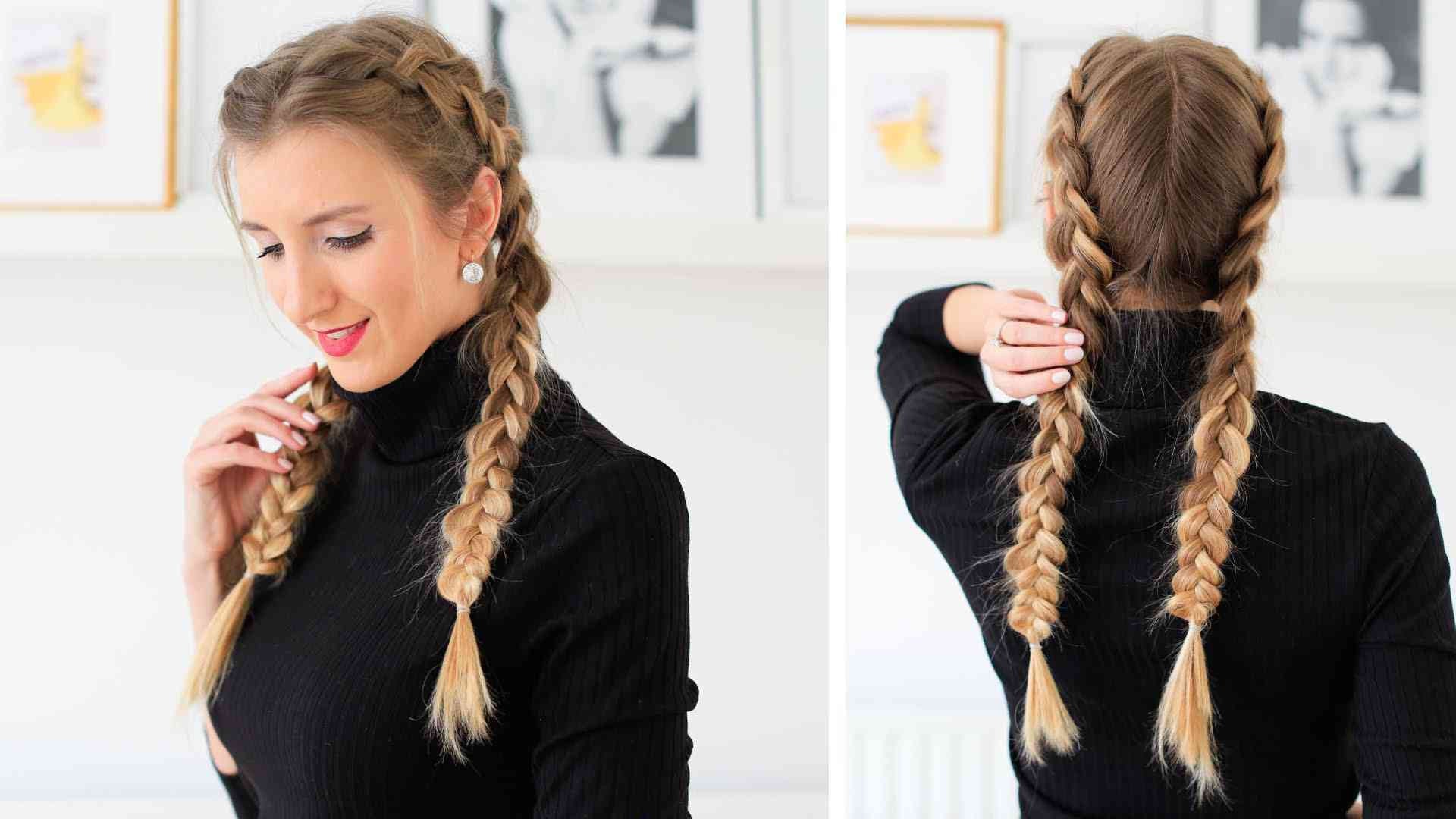 How To Dutch Braid Step by Step For Beginners - Full Talk Through - Dutch  Braids For Beginners 