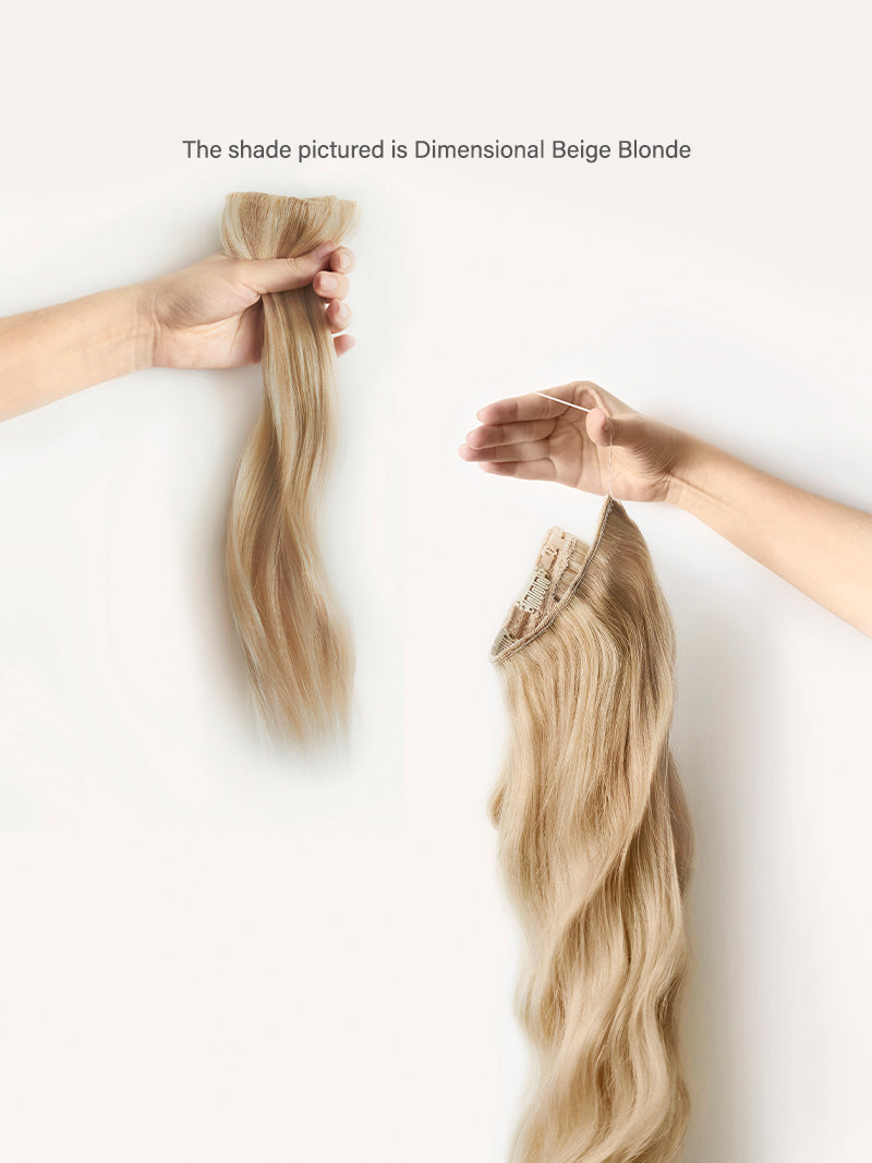 12” Dimensional Cream Blonde Scalp Hair Fill-Ins & Halo® Bundle (180g)