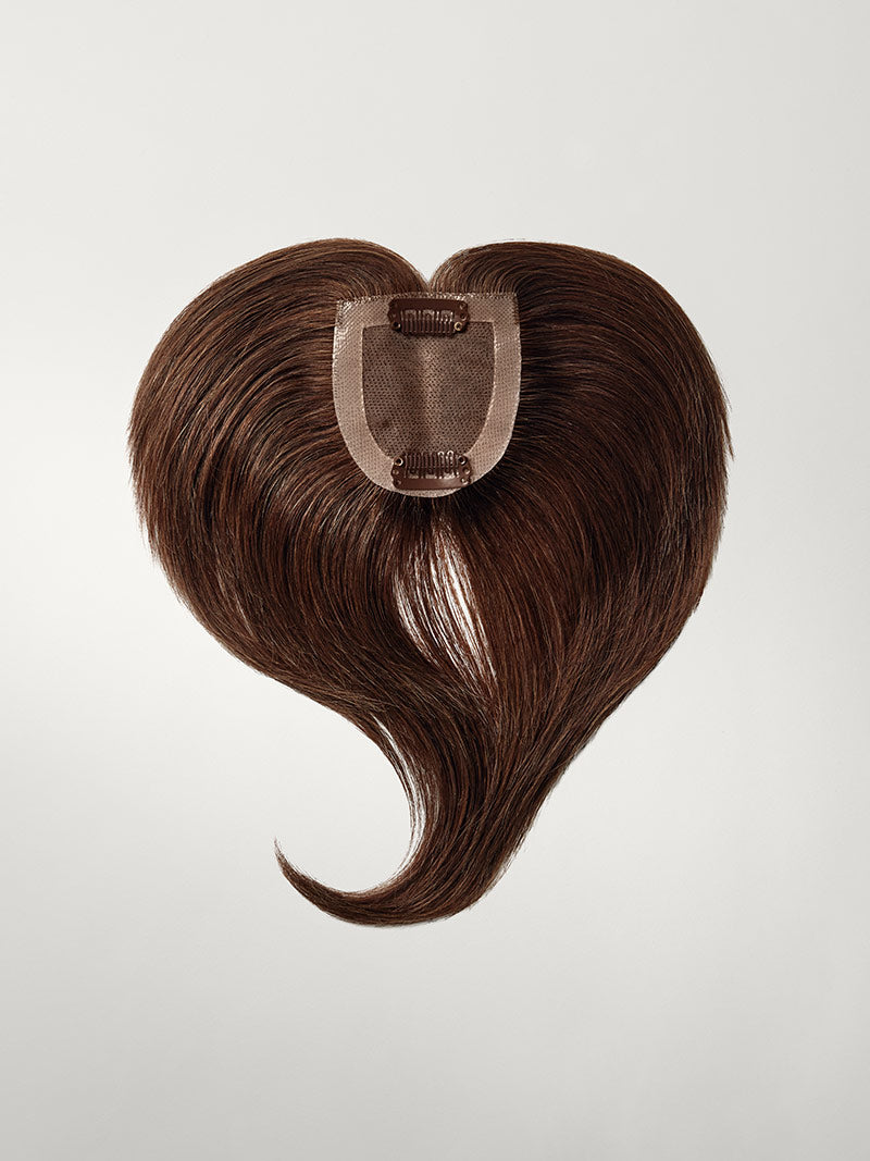 Chocolate Brown Clip-In Curtain Bangs