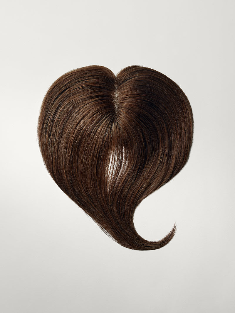 Chocolate Brown Clip-In Curtain Bangs