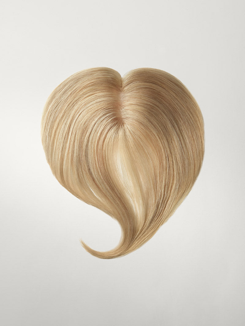 Dimensional Beige Blonde Clip-In Curtain Bangs