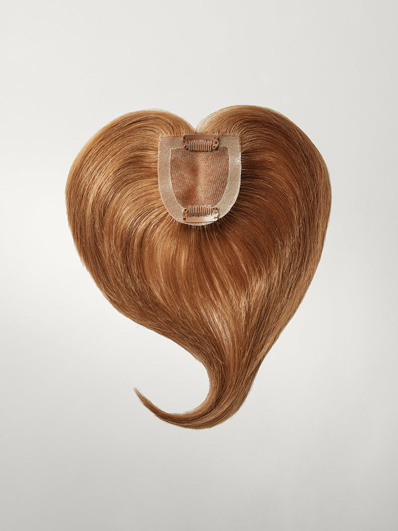 Natural Red Clip-In Curtain Bangs