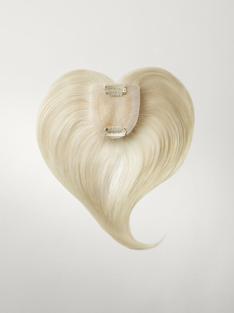 Platinum Blonde Clip-In Curtain Bangs