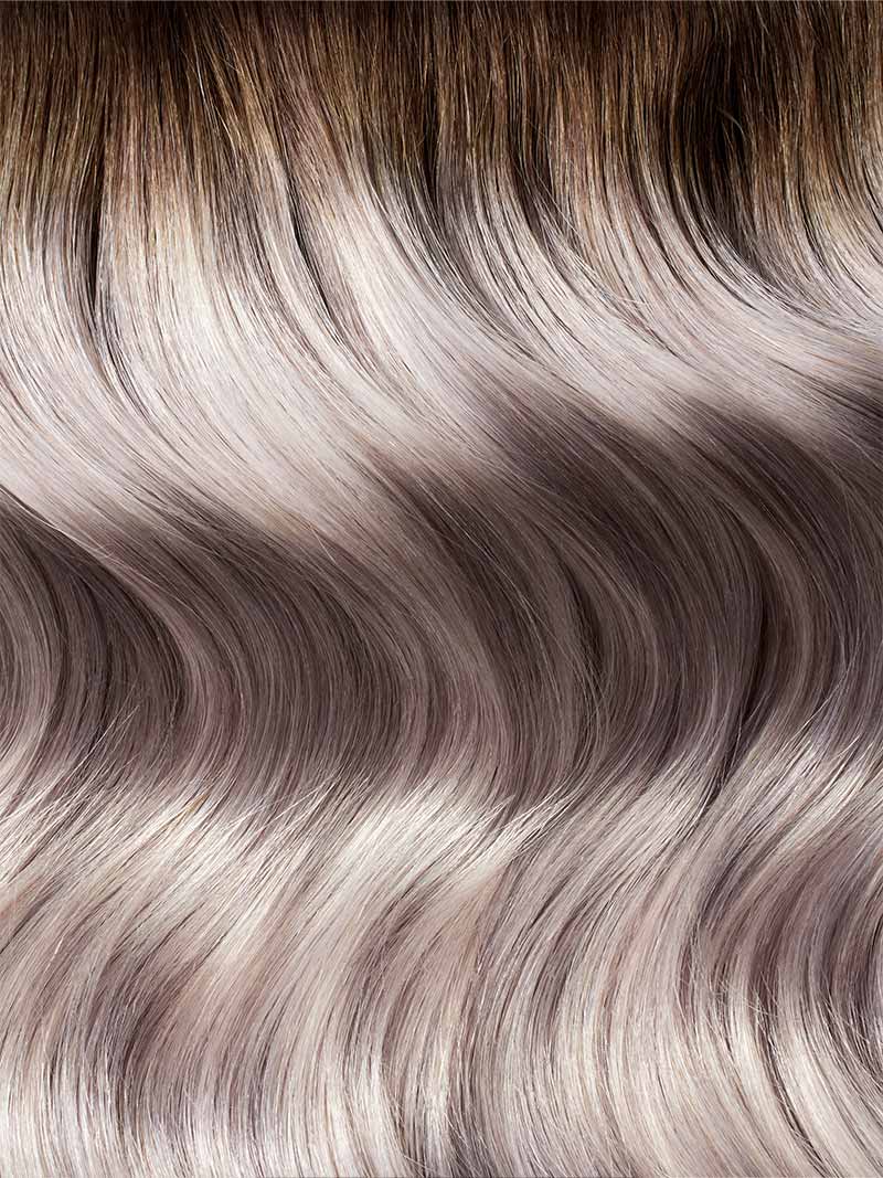 20 Dimensional Rooted Ash Blonde Halo Hair Extensions 180g