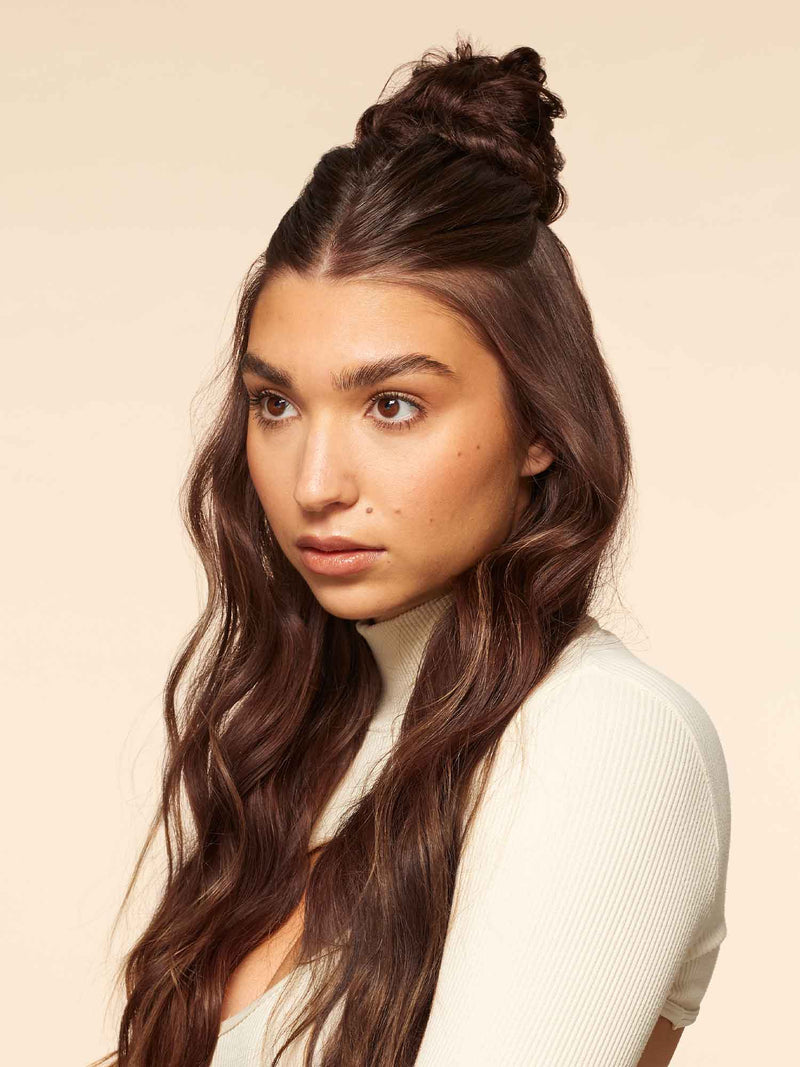 Chocolate Brown Clip-In Bun