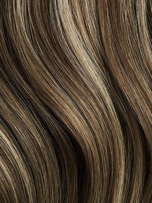 12" Seamless Ash Brown Highlights Clip-Ins (150g)