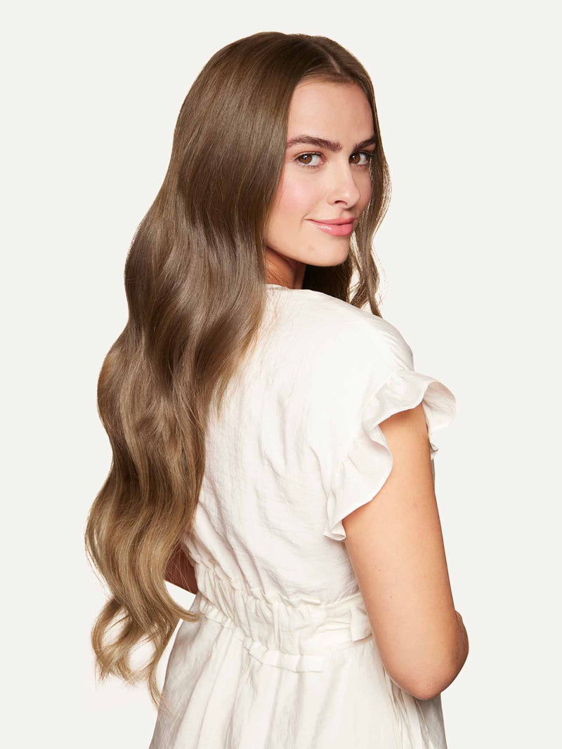 20 Seamless Chestnut Brown Balayage Clip in Hair Extensions (180g) | Luxy Hair Extensions & Hair Accessories | Seamless 20” 180 Grams