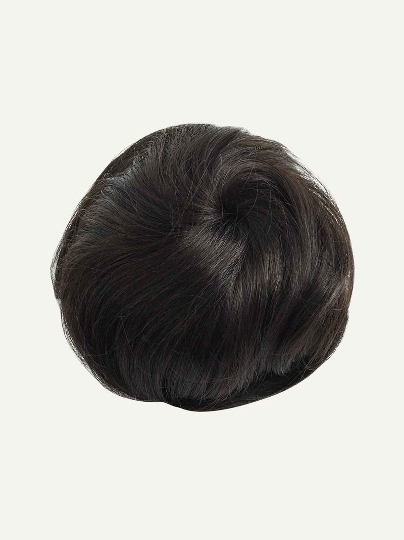 Off Black Clip-In Bun